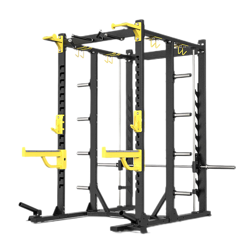 韦步EM1092(史密斯+深蹲框架)商用史密斯机杠铃举重卧推深蹲框架综合力量训练器械