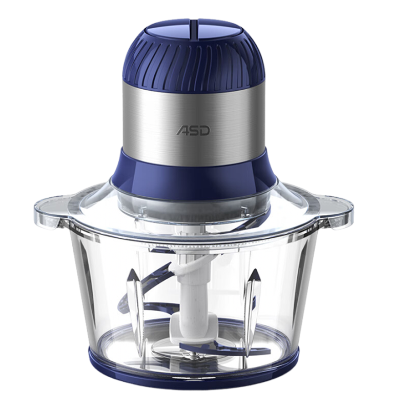 爱仕达(ASD)绞肉机1.8L玻璃机身双层刀家用大功率电动绞肉机小型多功能全自动绞肉绞馅大容量 AM-J30J602