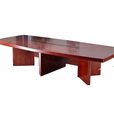 逐鹿中原油漆会议桌AA040洽谈桌办公桌长桌实木皮(规格款式可选)