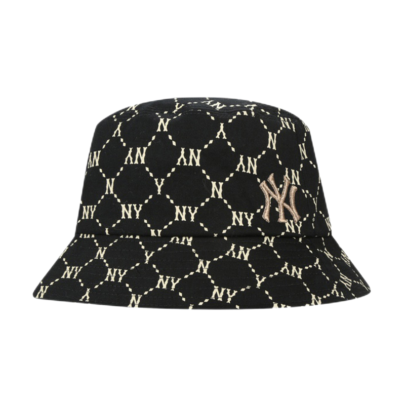 [可扫码识别]MLB渔夫潮牌NY满印帽子男女同款时尚复古老花
