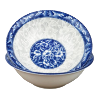 橙亿鸿 密胺仿瓷圆饭碗 直径15cm/个