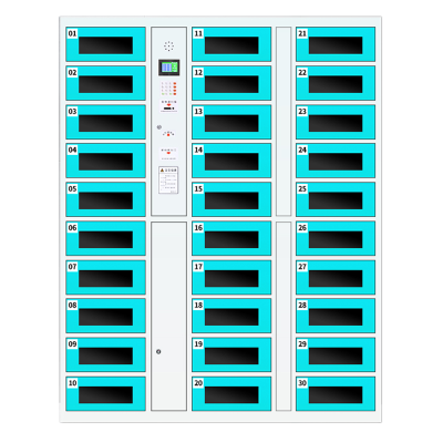 苏佰卓平板电脑存放柜手机电脑寄存电子存包柜智能刷卡多门柜30门电脑存放柜(条码型)