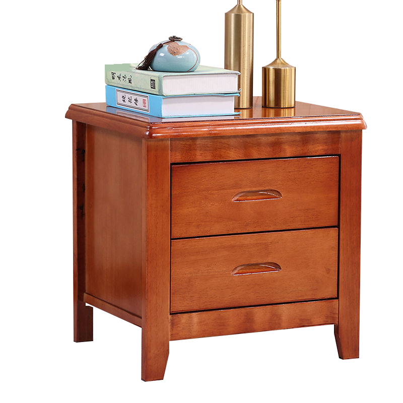 府店床头柜简约现代卧室床边储物柜标准款海棠色50*41*50cm