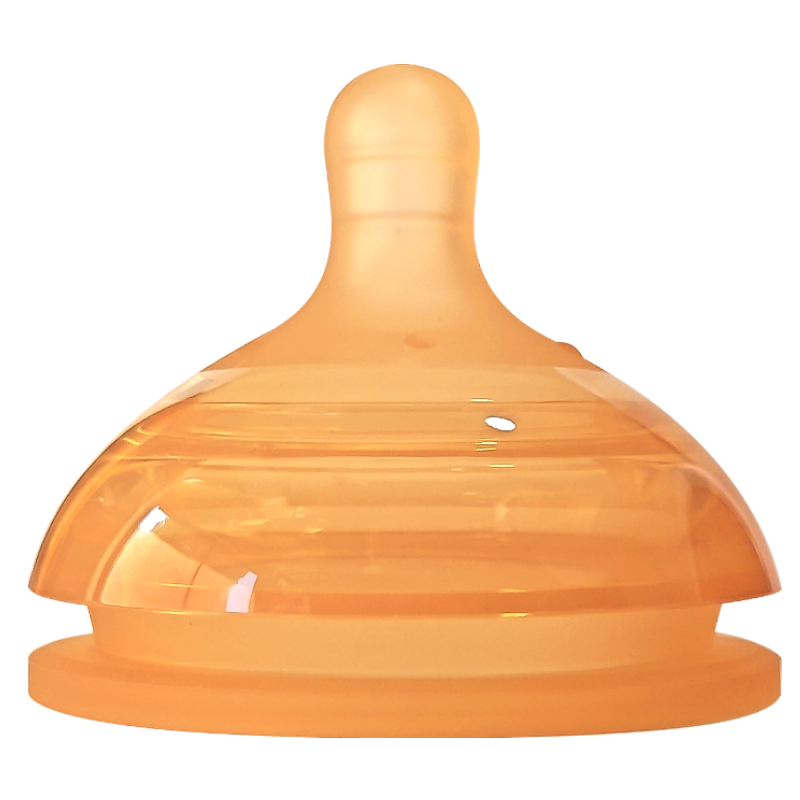 单个装6.4cm宽口径L号奶嘴适合6个月以上防胀气仿母乳适配世*喜百日奶瓶奶