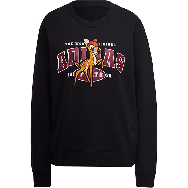 Adidas 阿迪达斯三叶草卫衣女装春秋季新款圆领运动套头衫 HE6831