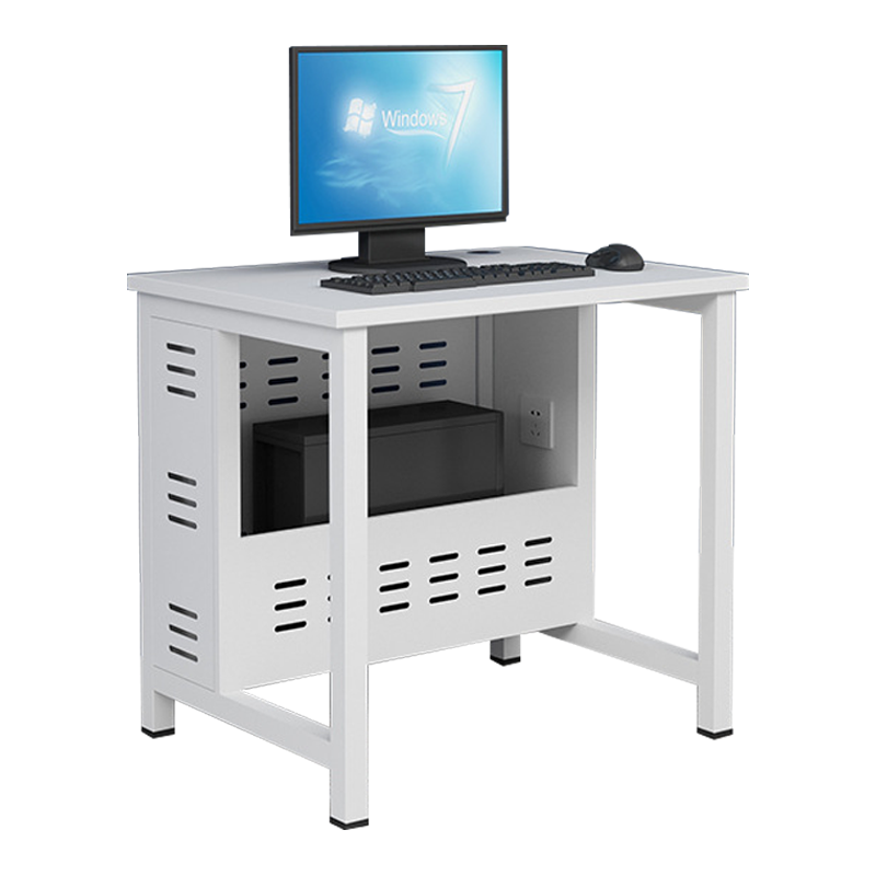 洛泰远 钢架电脑桌培训桌机房电脑桌学习桌课桌 单人位F款