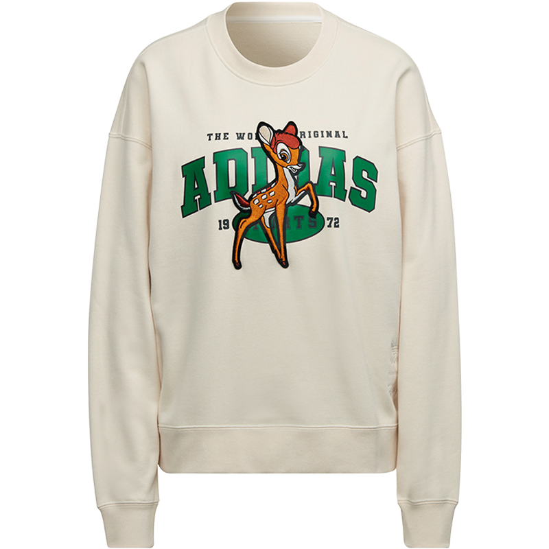 Adidas 阿迪达斯三叶草卫衣女装春秋季新款圆领运动套头衫 HD2754