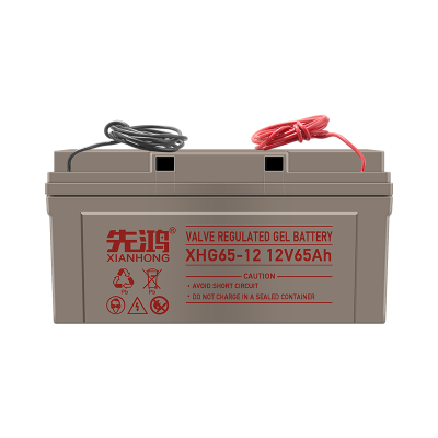 先鸿蓄电池12V65AH电瓶家用UPS太阳能光伏发电系统照明应急基站