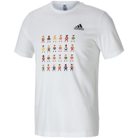 Adidas阿迪达斯男装2023春季新款运动服宽松半袖纯棉T恤 GL2001