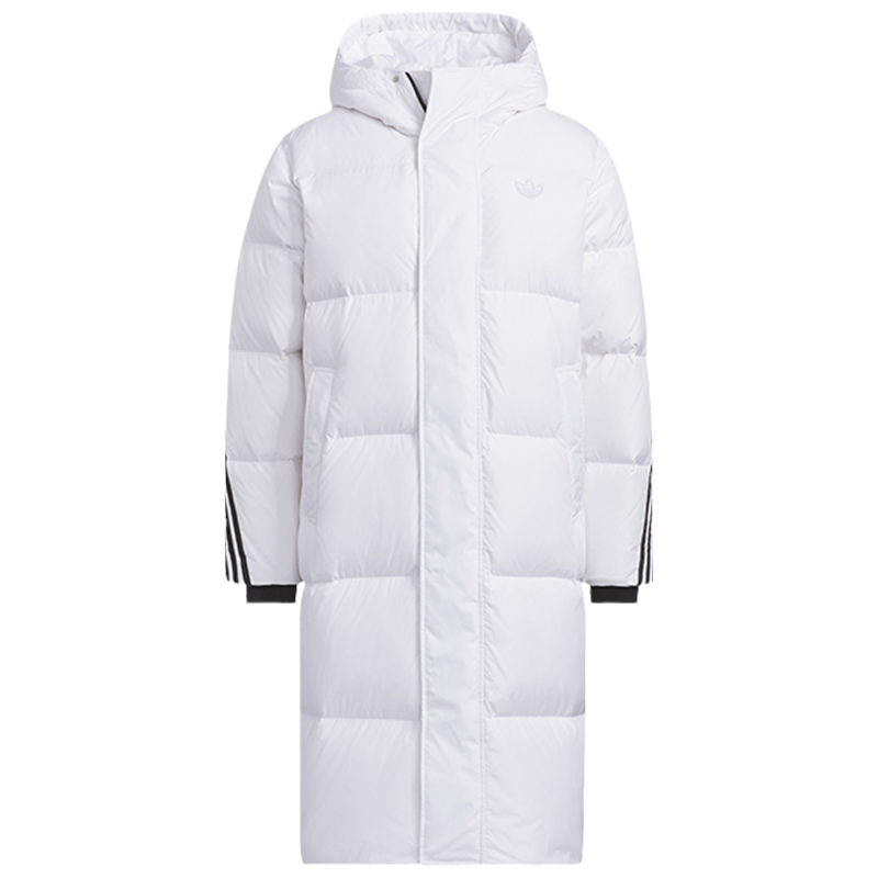 adidas 阿迪达斯三叶草外套冬季男子保暖防风长款运动羽绒服 IU4832