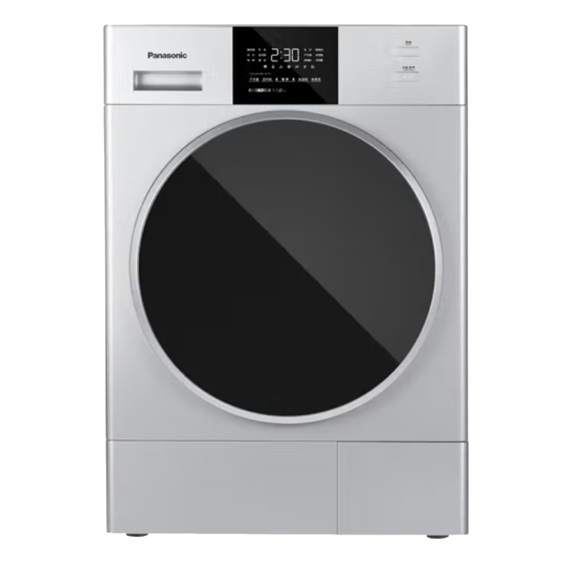 松下(Panasonic)10KG双转子变频热泵烘干机干衣机 除菌烘 空净级线屑收集 热风暖衣免熨烫 NH-EH1013