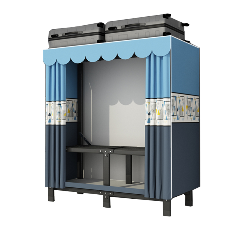折叠免安装简易衣柜家用卧室出租房全钢管加固收纳结实耐用挂衣橱