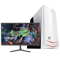铭能 i9级八核E5 2660/GTX1060 3G独显/16G内存/256G固态+500G机械盘 台式机 DIY组装机 台式电脑 组装电脑 家用办公电竞游戏电脑主机+27英寸全套