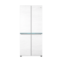 海尔(Haier)475升十字对开门冰箱 594mm专业超薄零嵌 全空间保鲜 BCD-475WGHTD1BGZU1