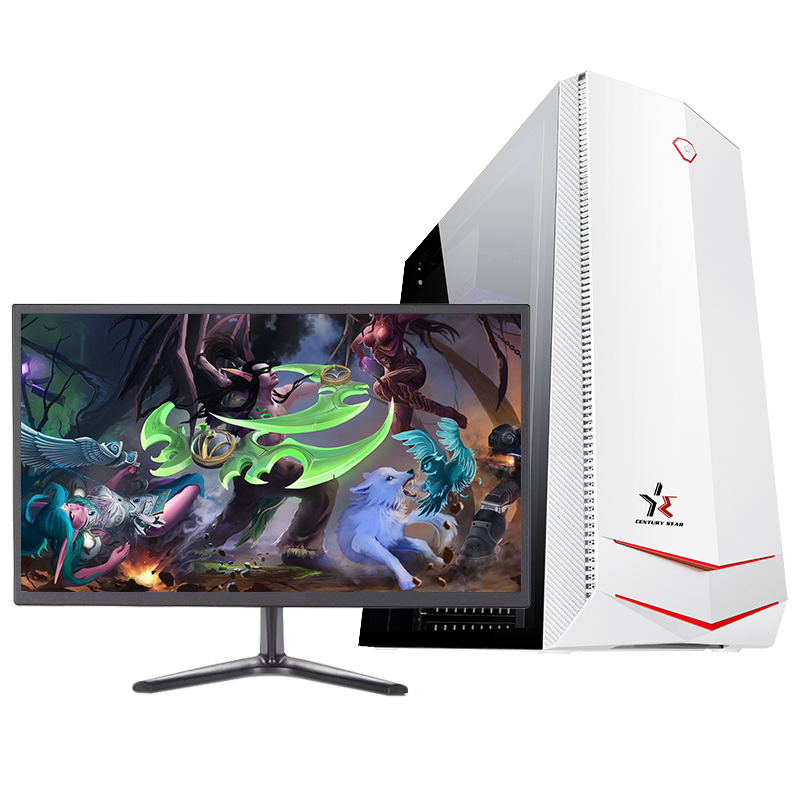 铭能 i9级八核E5 2660/GTX1060 3G独显/16G内存/256G固态+500G机械盘 台式机 DIY组装机 台式电脑 组装电脑 家用办公电竞游戏电脑主机+32英寸曲面