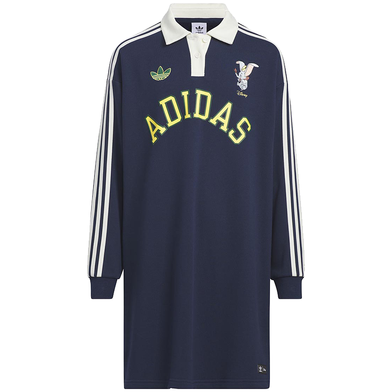 Adidas 阿迪达斯三叶草2023年秋季款女大童时尚休闲运动连衣裙 IX4358