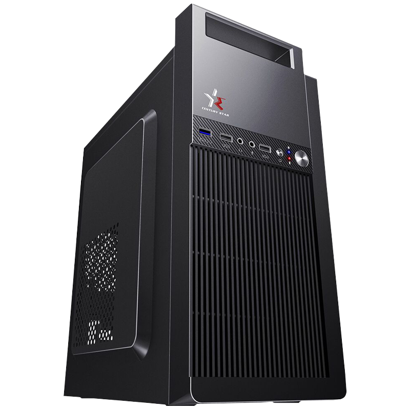 铭能 英特尔i5级四核E5 420 8G高频内存 256G高速固态 SSD 台式电脑 台式机 电脑主机 组装电脑 DIY组装机 家用办公电脑 商务娱乐学生网课游戏电脑+24英寸全套