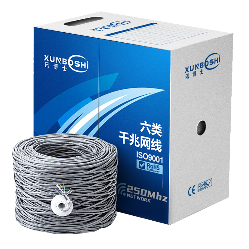 讯博士(XUNBOSHi) CLFB305M 超六类万兆非屏蔽网线 305米/箱 (计价单位:箱) 蓝色