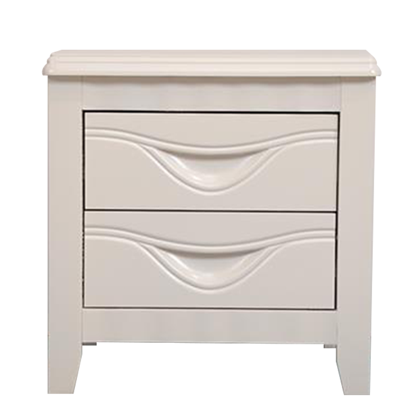 豪利特床头柜简约现代卧室床边储物柜升级款白色50*41*50cm