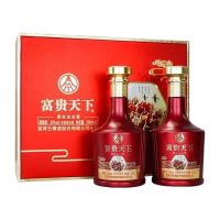 五粮液 富贵天下礼盒 52度500ml*2 浓香型白酒
