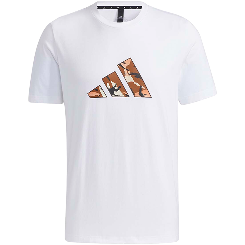 阿迪达斯短袖男2023春季新款运动服宽松白色纯棉半袖T恤男GP0852