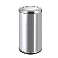 寇店不锈钢垃圾桶烟蒂柱灭烟桶带烟灰缸室外电梯口立式中号港氏桶