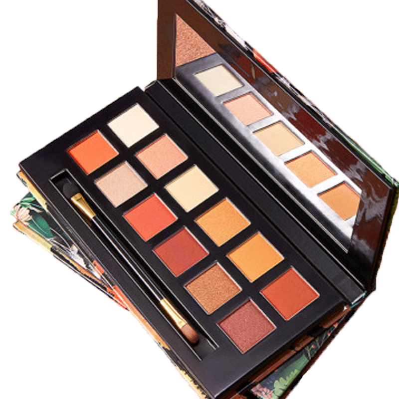 形象美丛林十二色眼影盘老虎盘色泽自然靓丽不易脱妆