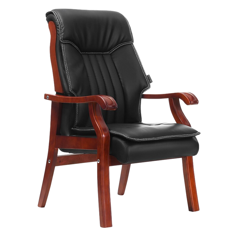 科野 实木办公椅老板椅培训椅会议椅子大班椅