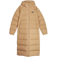 PUMA 纯色休闲长款 连帽 羽绒服女款 驼色678331-85