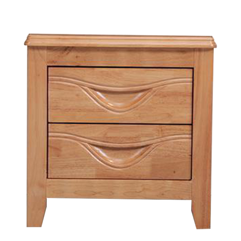 凤凰泾床头柜简约现代卧室床边储物柜升级款榉木色50*41*50cm