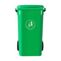 苏悦丰户外垃圾桶大号商用小区室外分类环卫桶带盖塑料筒100升加厚桶配盖+标准轮