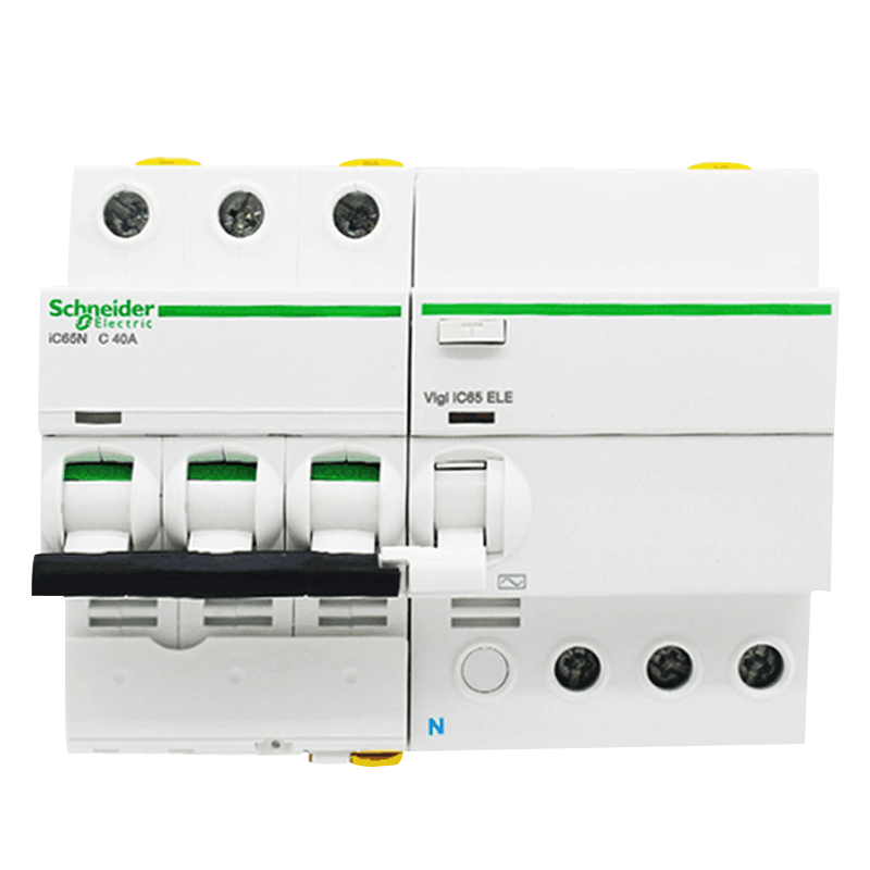 施耐德电气 3P断路器带漏电保护 A9系列 带漏电保护器 家用 漏保空开 双进双出 空气开关 3P40A 3P63A