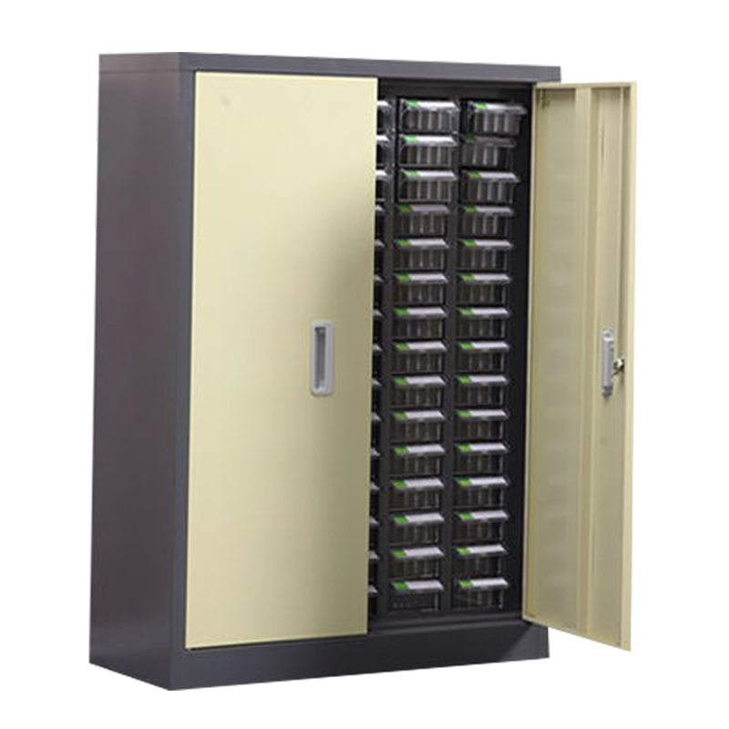 苏悦丰文件柜零件整理柜抽屉式分类75抽透明带门小号抽屉