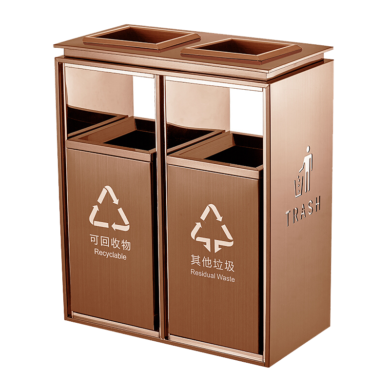 根泰鑫源直投加厚不锈钢垃圾桶830*480mm/个