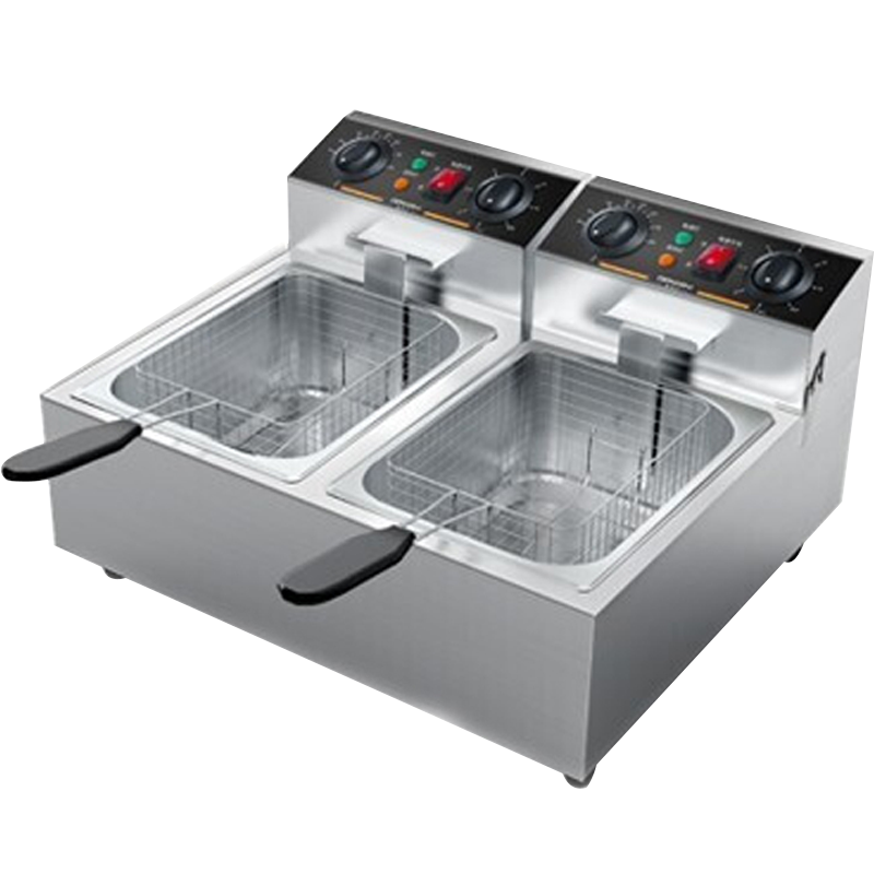 德玛仕DEMASHI电炸炉商用单双缸炸鸡炸薯条机炸串机电炸锅电炸炉大容量油榨锅DMS-DZL102D