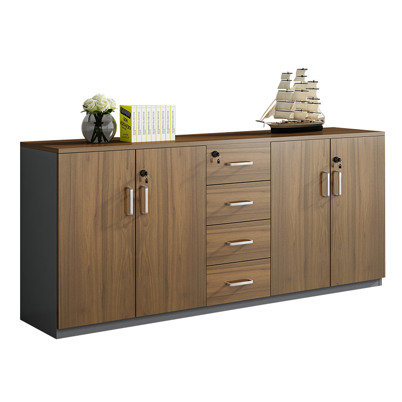 风雷缘办公室矮柜储物柜文件柜4门4抽屉