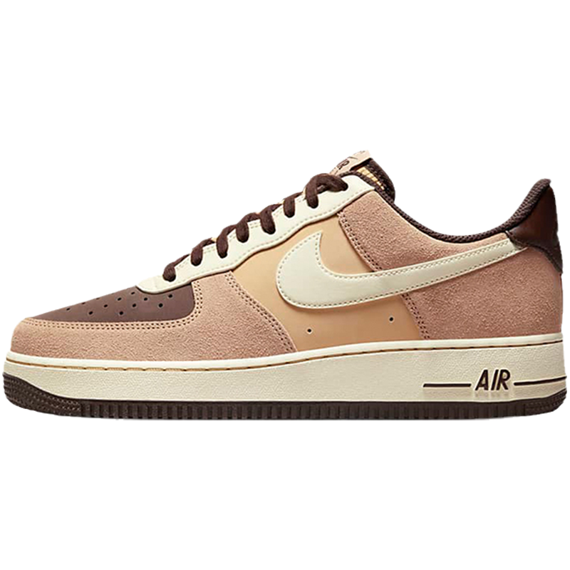 耐克AIR FORCE 1空军一号男鞋AF1米棕复古胶底运动板鞋FB8878-200