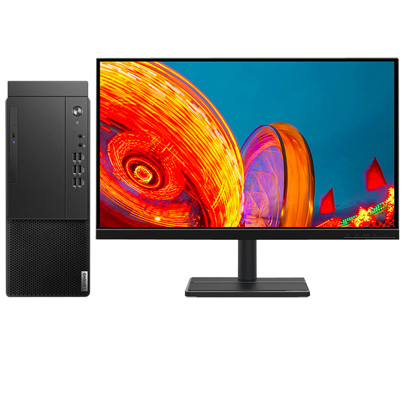 联想(Lenovo)启天M455 商用办公台式机电脑整机(i5-12500 8G 512G固态硬盘 Win11)21.5英寸显示器