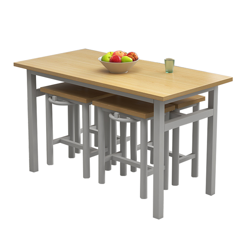 风雷缘餐桌4人学校食堂小吃店快餐桌椅饭堂防火板桌1200*600*750