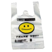 信森洛 一次性笑脸食品袋垃圾袋 1只 (55*80cm/5丝)