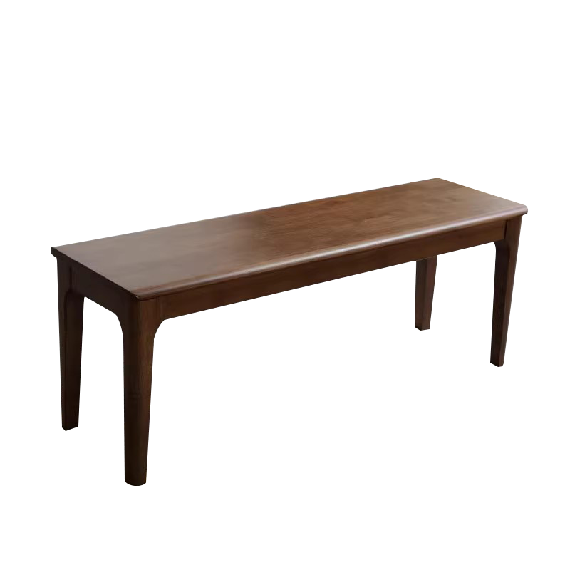居将 JJ3121626 全实木长条凳餐桌凳换鞋凳床尾凳胡桃色1.8米