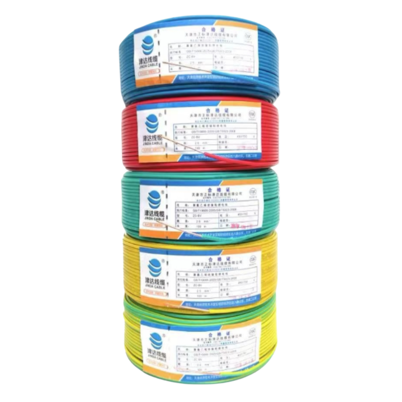 津达线缆 国标电线ZC-BV2.5红色