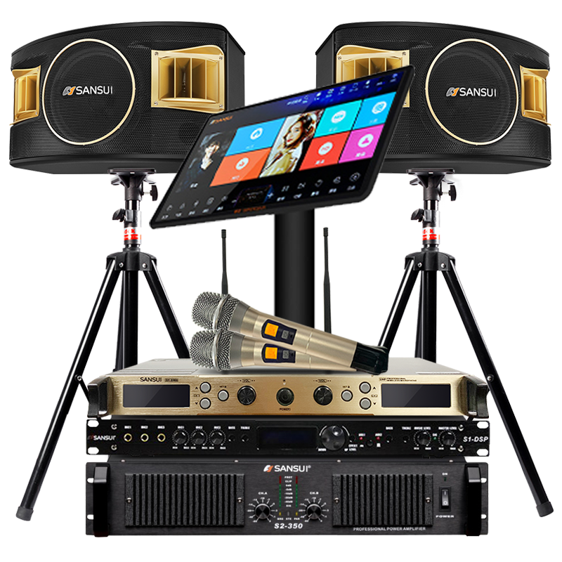 山水(SANSUI) SP2-11 家庭KTV音响套装家庭影院专业卡拉OK会议套装带2T点歌机效果器