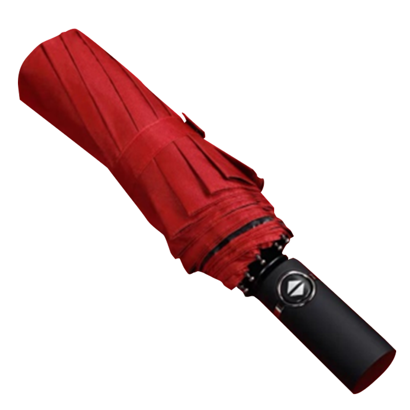 全自动钢骨玻纤 黑胶布 橡胶漆手柄YF-Z2021035 晴雨两用伞