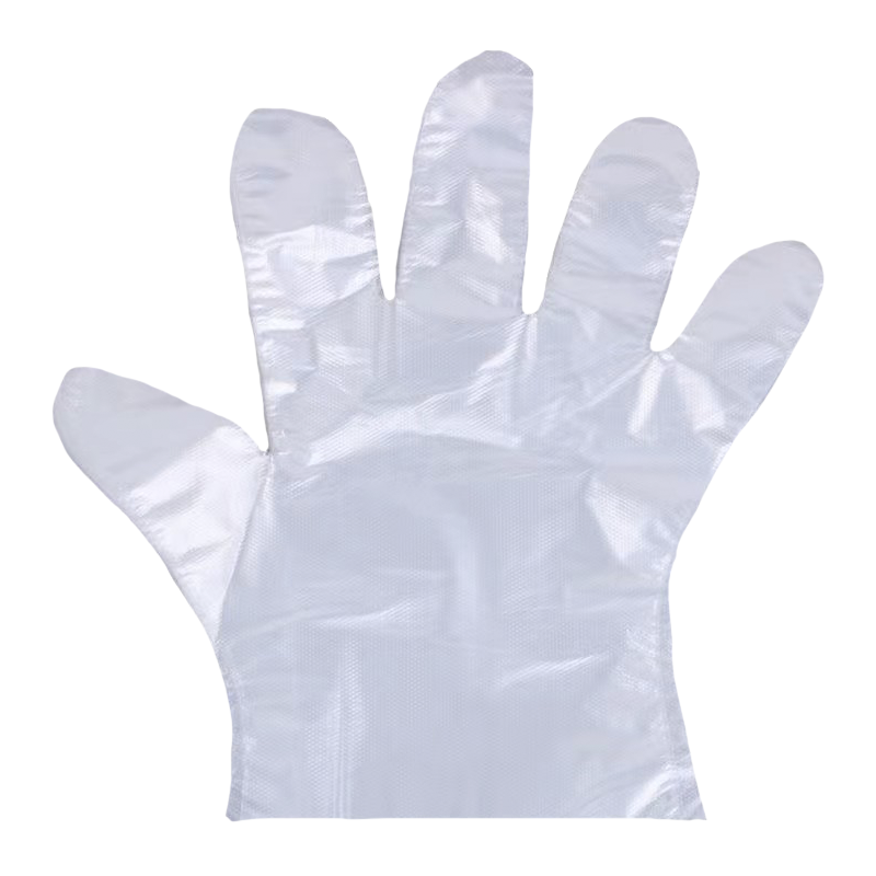 蒙浩博 一次性手套透明加厚pe手套500只装