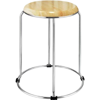 凳子加厚软包圆凳子可堆叠(黑白两色)300*300*450mm