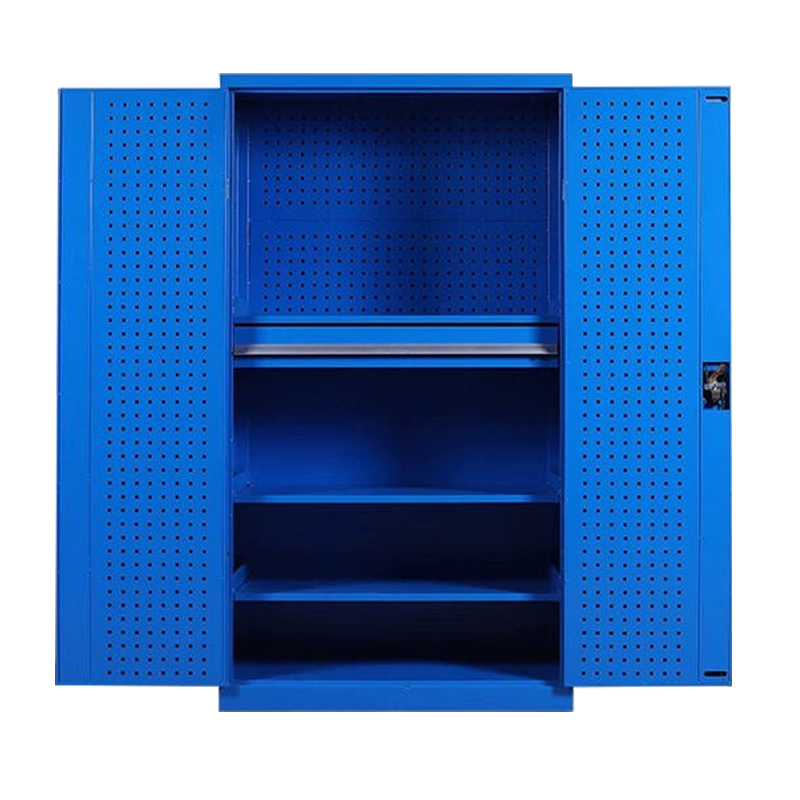 风雷动工具柜加厚铁皮储物柜工厂车间用带抽屉汽修多功能收纳柜通门内一抽柜蓝色