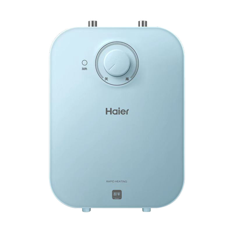 海尔(Haier)电热水器6.6升家用上出水小厨宝 2200W速热 安全防电墙 一级能效 便捷旋钮调温