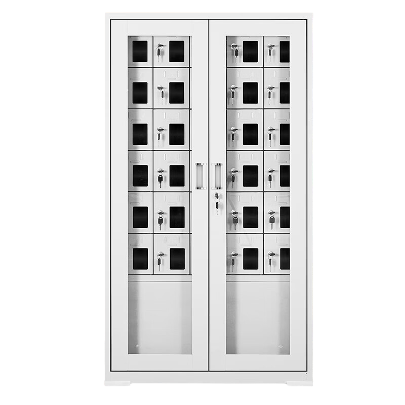 科野 手机柜存放柜对讲机柜保管柜多门柜带锁电子设备存放柜寄存柜40门手机柜只存放(可加装屏蔽器)