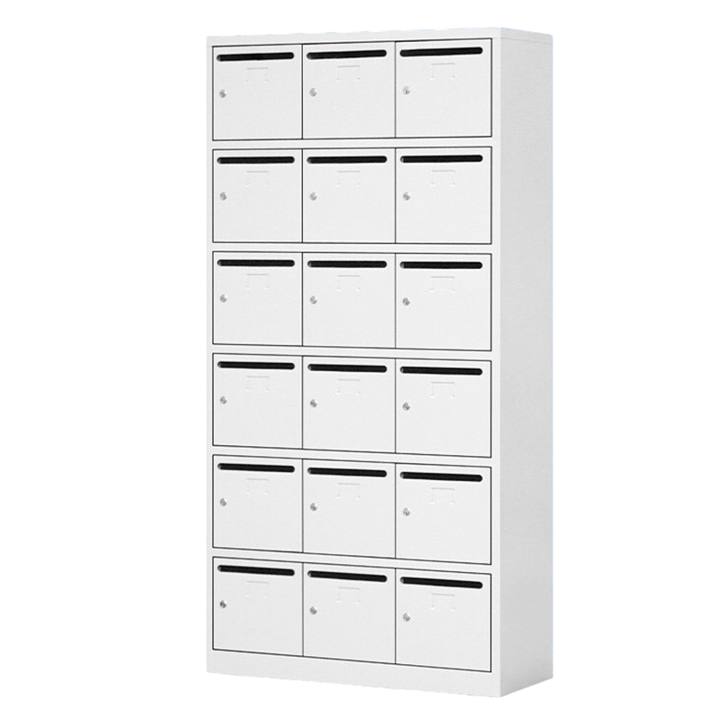 科野 投递信报箱意见箱钢制单位学校带锁大号员工快递柜资料储物柜 18门